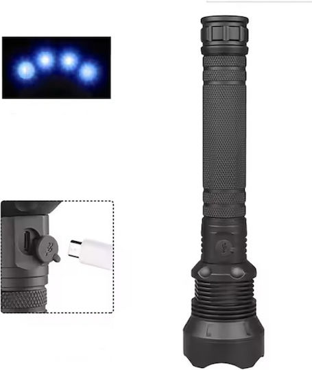 Cree Rechargeable LED Flashlight IP65 with Maximum Brightness 2000lm