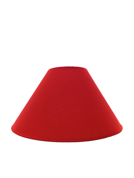 VK Lighting Κωνικό Καπέλο Φωτιστικού Κόκκινο με Διάμετρο 35cm