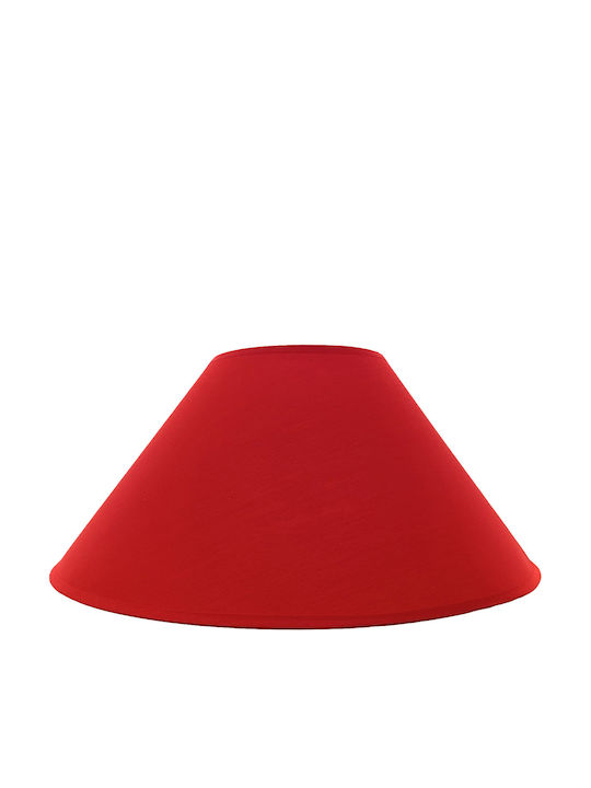 VK Lighting Κωνικό Καπέλο Φωτιστικού Κόκκινο με Διάμετρο 45cm