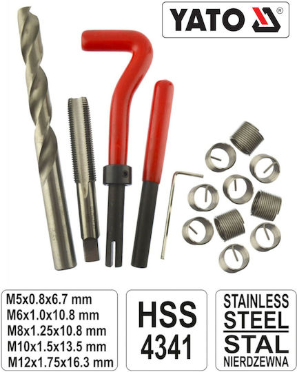 Yato Thread Repair Set Thread Repair Kit HSS 6x1.00mm 1pcs
