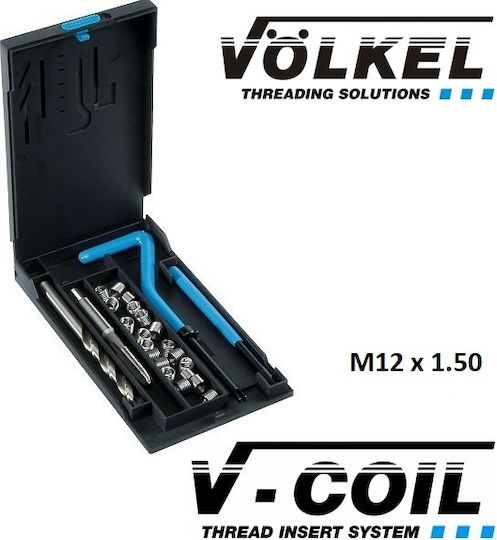 Voelkel 04022 Gewindereparatursatz 12x1.5mm 14Stück