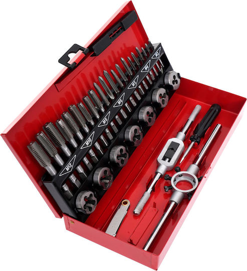 Kraft & Dele KD10090 Hand Taps with Tap Wrench Steel 32pcs