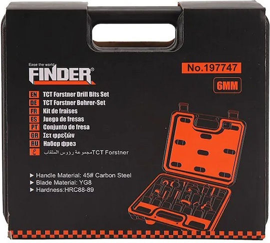 Finder Cutter Set for Wood 6mm 12pcs