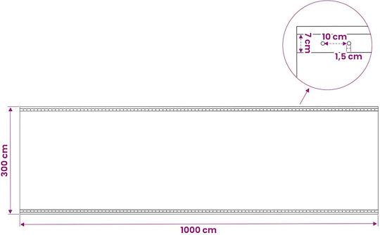 vidaXL Runder Wasserdichter Planen 260gr/m² mit Durchmesser 3m Hohe Beanspruchung Grüner