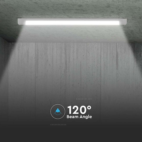 V-TAC LED Γραμμικό Φωτιστικό Οροφής 40W Φυσικό Λευκό IP20 Μ120xΒ7.6xΥ2.4εκ.