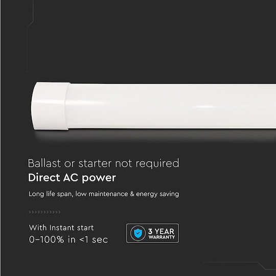 V-TAC LED Kommerzielle lineare Beleuchtung Leuchte Decke 20W Kaltes Weiß 60cm