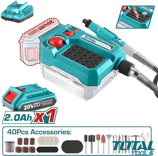 Total TMGLI20011 Ротационен Електрически Мулти Инструмент 1x2Ах с Регулиране на Скоростта