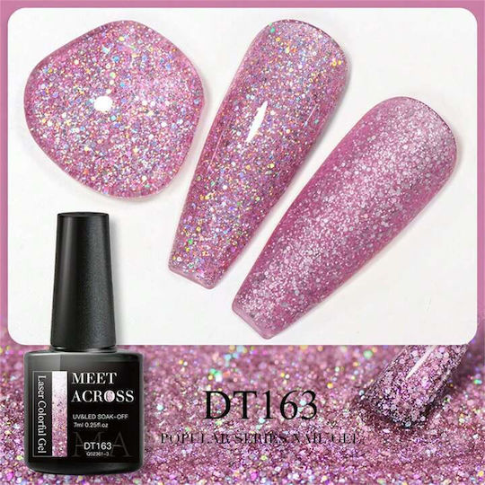 Set 6 UV LED Gel Nagellack Sommerkollektion Glitzer