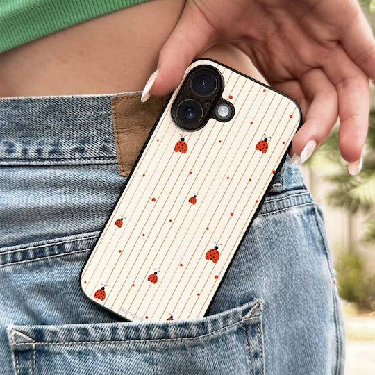 Sonique Case Stripe Stories Series Honor 600 5g Ladybug