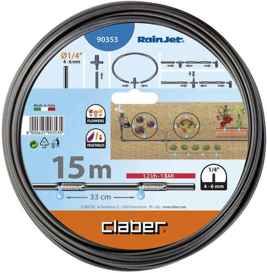 Claber Rainjet Ø6 15m mit Tropfen