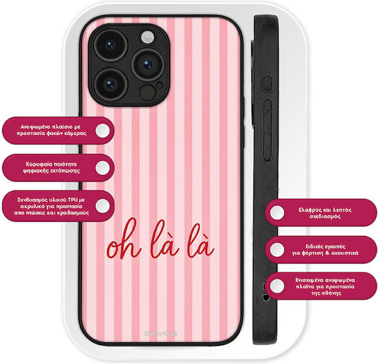 Калъф Sonique Stripe Stories Series Google Pixel 9 5G Oh La La Розов