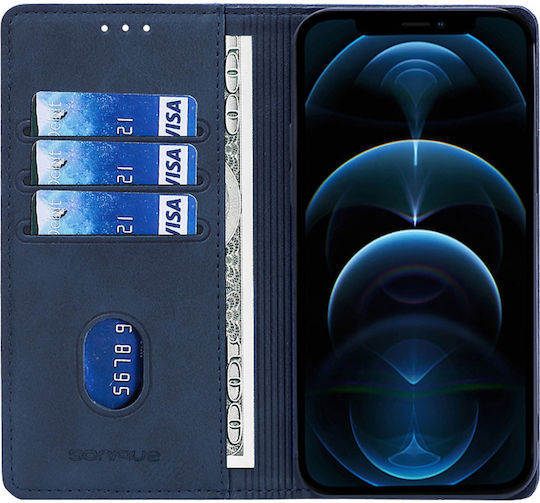 Калъф Портмоне Vintage Magnet Wallet Sonique Samsung Galaxy S26 FE Тъмносин