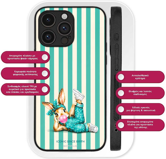 Sonique Stripe Stories Series Oppo A80 5g Iconic Bunny Mobile Phone Case