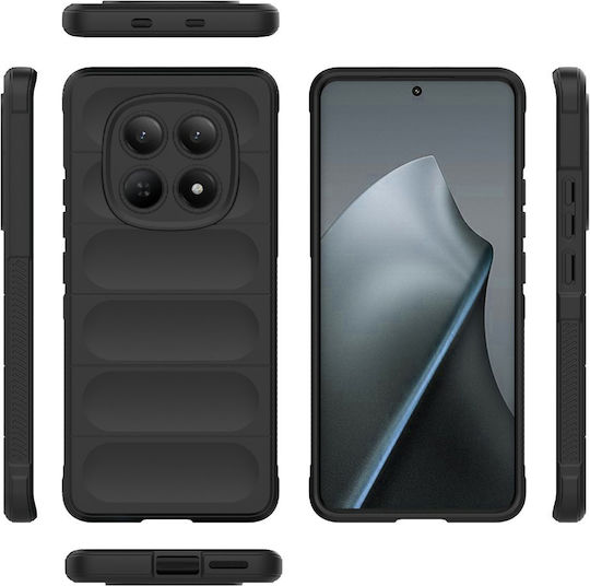 Magic Shield Umschlag Rückseite Silikon Schwarz (Redmi Note 15 / Poco M8)