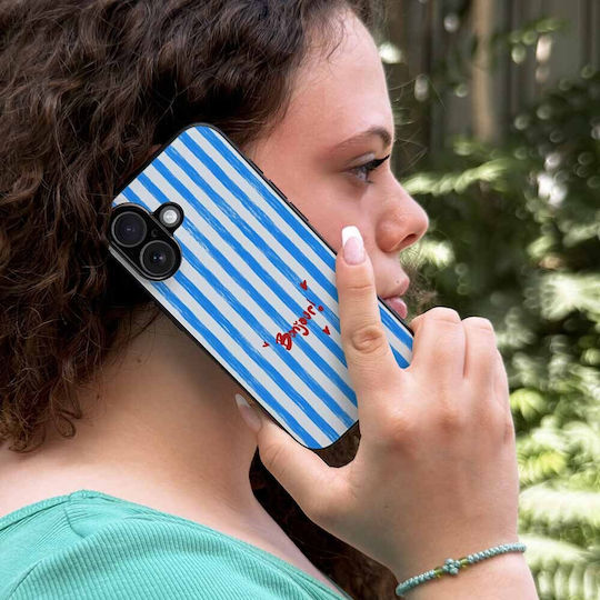 Husă Sonique Stripe Stories Series Huawei Pura 80 Ultra Albastru Bonjour