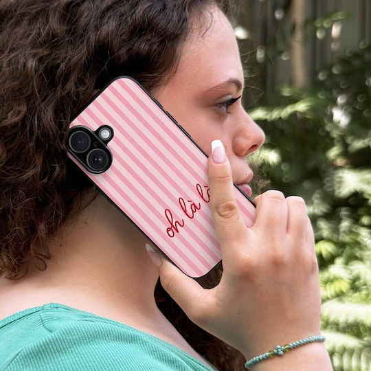 Sonique Stripe Stories Series Google Pixel 9 Pro 5g Umschlag Rückseite Rosa