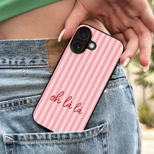 Sonique Stripe Stories Series Google Pixel 9 Pro 5g Umschlag Rückseite Rosa