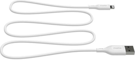 Mophie USB-A към Lightning кабел Бял 1m