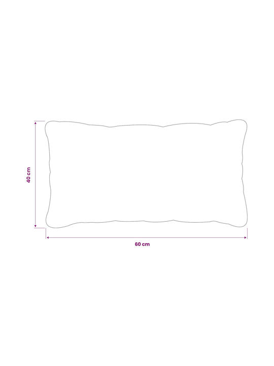 vidaXL Heerlen Sofa Cushion Light Grey 40x60cm
