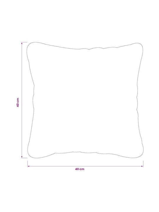 vidaXL Heerlen Sofa Cushion Black 40x40cm