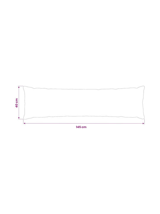 vidaXL Μαξιλάρι Καναπέ Heerlen Μαύρο 40x145εκ.