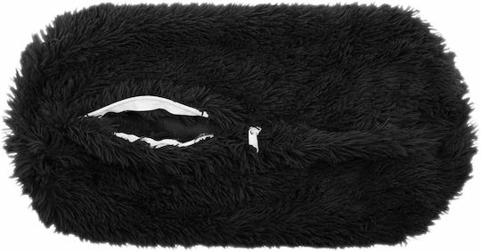vidaXL Sofa-Kissen Heerlen Fleece Schwarz 15x40cm