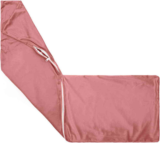 vidaXL Perna De Canapea Heerlen Din Catifea Roz 40x145cm