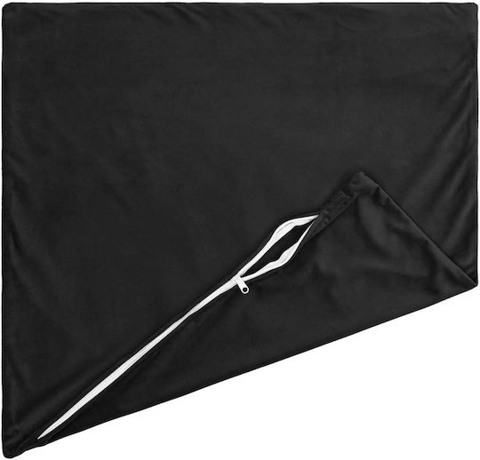 vidaXL Sofa-Kissen Heerlen aus Samt Schwarz 35x35cm