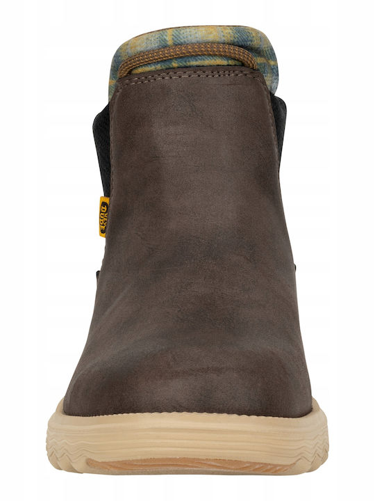 Leder Braune Chelsea Herrenstiefel Wasserdicht