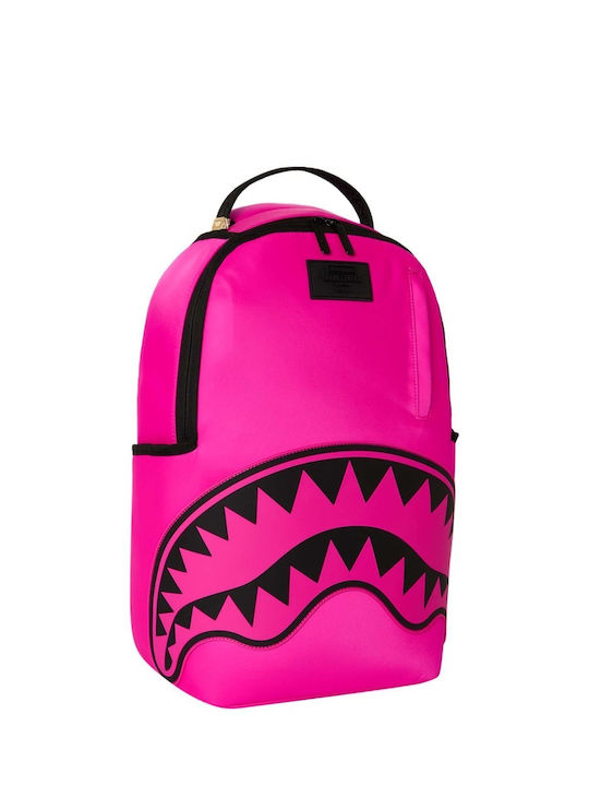 Sprayground Schulranzen Rucksack für Junior High-High School Shark Central Weiß Fuchsie Dlxsv