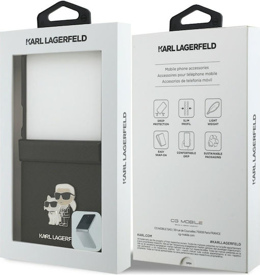 Karl Lagerfeld Buchen Sie Kunststoff / Silikon Handyhülle Schwarz für iPhone 17 Pro Galaxy Z Flip