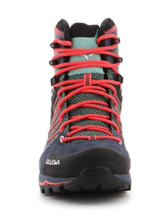 Salewa MTN Trainer Lite Mid GTX Women's Hiking Waterproof Boots with Gore-Tex Membrane Green