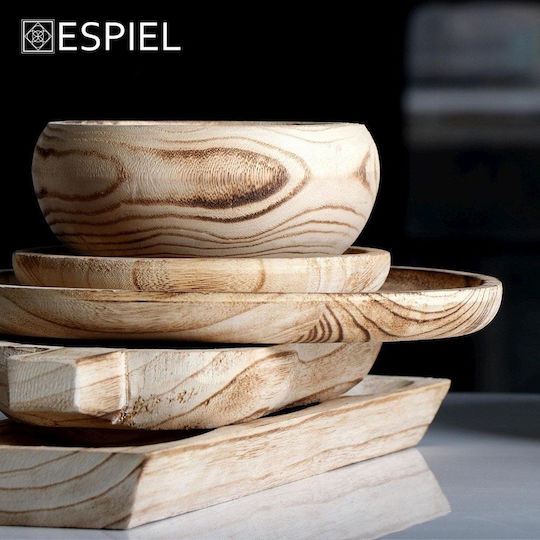 Espiel Ornamentieră din Lemn cu 3 Locuri Albă P45xL13xÎ4cm