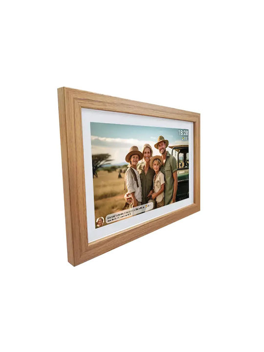 Denver Frameo Digitale Bilderrahmen mit Touchscreen 10.1" Auflösung 1280x800 mit WLAN Braun PFF-1042LW