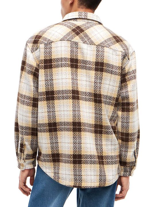 Tommy Hilfiger Τζιν Overshirt Εκρου- Καφε- Μπεζ Tommy Hilfiger Τζιν Overshirt Εκρου- Καφε- Μπεζ