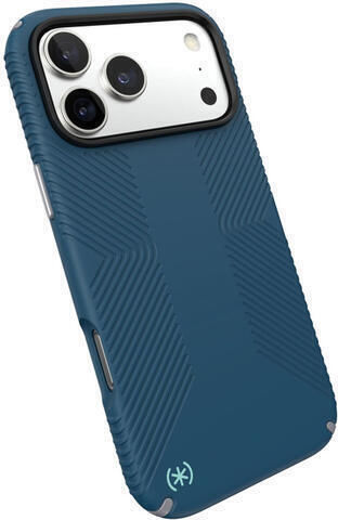 Speck Presidio2 Grip Magsafe Iphone 17 Pro Max Case Deep Sea Silver Metallic 150985-3261