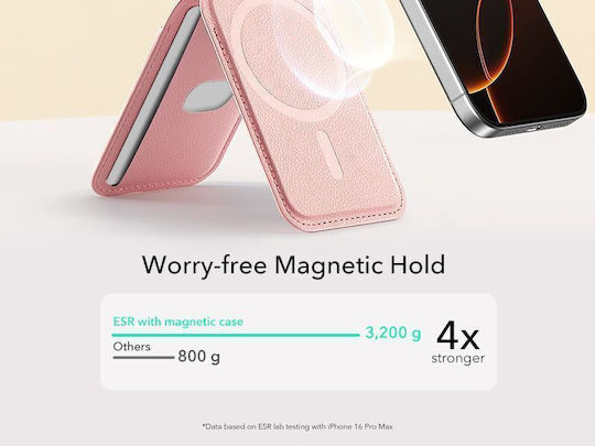 Esr Magsafe Aura Wallet Fold Stand Bublegum Pink