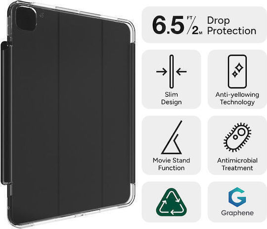 Zagg Folio Flip Cover Transparent (iPad Air 11" M2/M3, iPad Air 10.9" 4th/5th Gen)