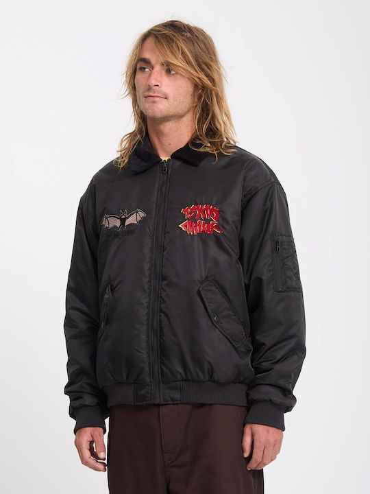 Bomber Beidseitig Schwarz Herren Jacken