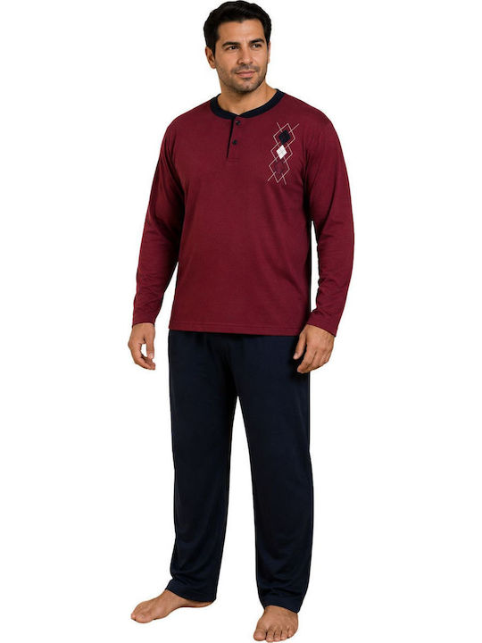 Rimoli Winter Men's Pyjamas Burgundy