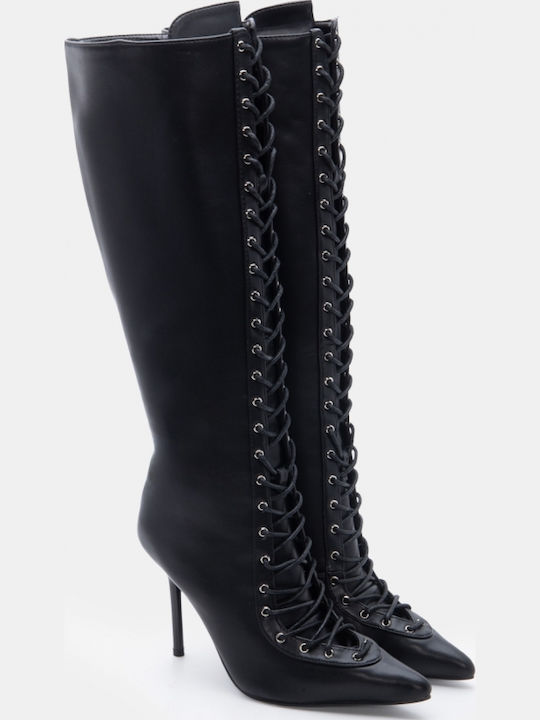 Women's Boots with High Heel Black
