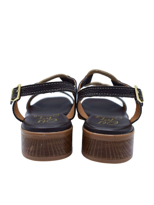 Damen Sandalen Braune Leder Damen Sandalen