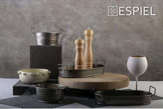 Espiel Μεταλλικός Δίσκος Σερβιρίσματος 36cm
