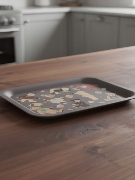 Metallic Serving Tray 35x20cm