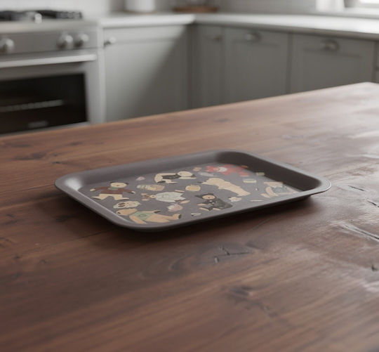 Metallic Serving Tray 35x20cm