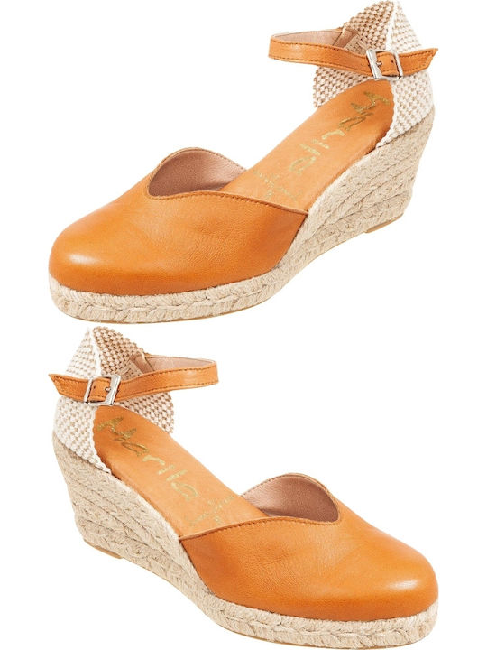 748 Women's Platforms In Espadrille Style Tabac Brown