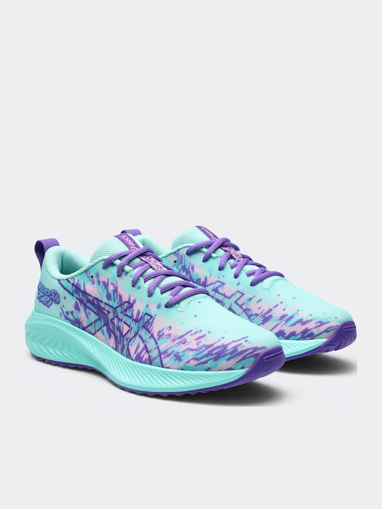 Gel-Noosa Kids Sports Shoes Running with Laces Green