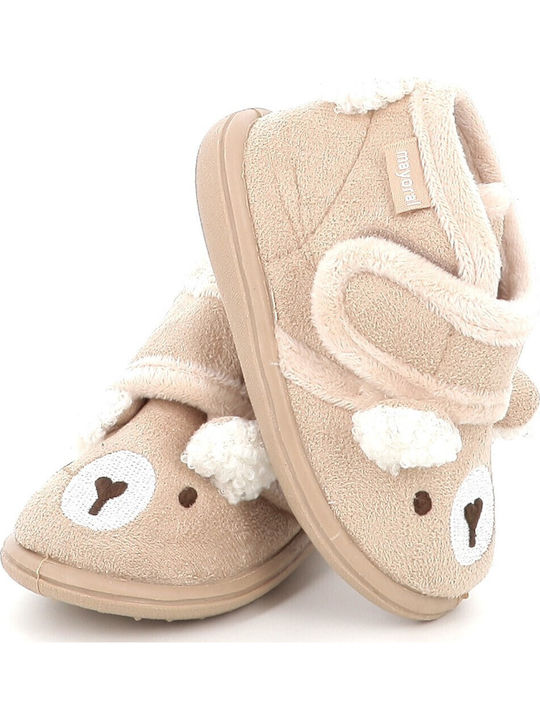 Anatomische Kinderhausschuhe Beige