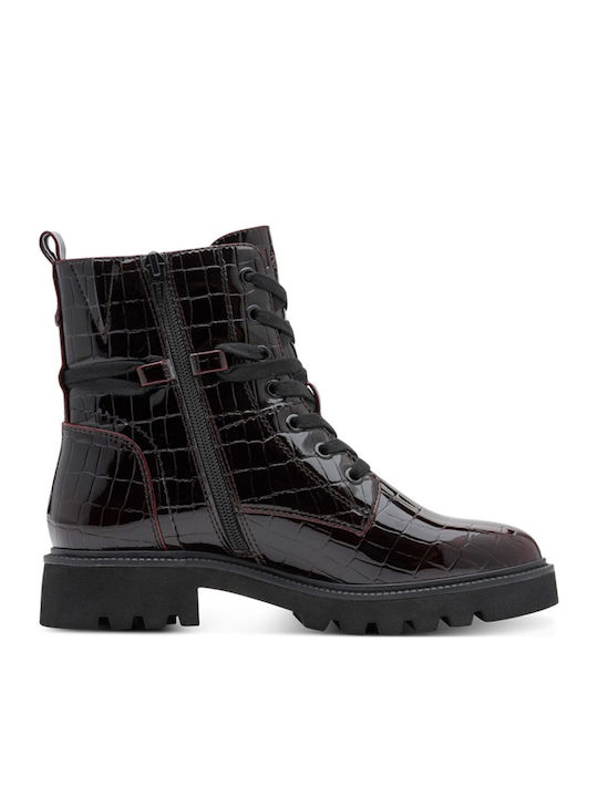 Women's Red Combat Boots