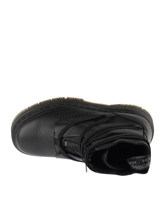 Jarrick Ii Leather Women's Ankle Boots Black